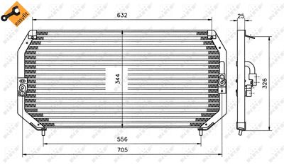 Condenser, air conditioning NRF 35193
