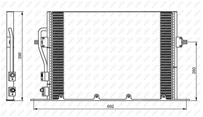 NRF 35196 Condenser, air conditioning