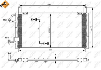 Condenser, air conditioning NRF 35197