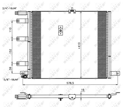 Condenser, air conditioning NRF 35212