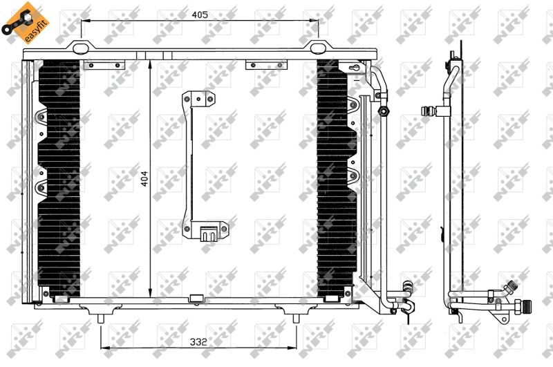 NRF 35214 Condenser, air conditioning