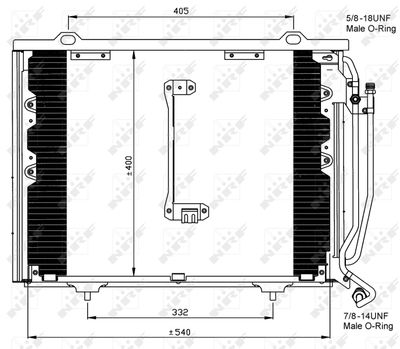 Condenser, air conditioning NRF 35215