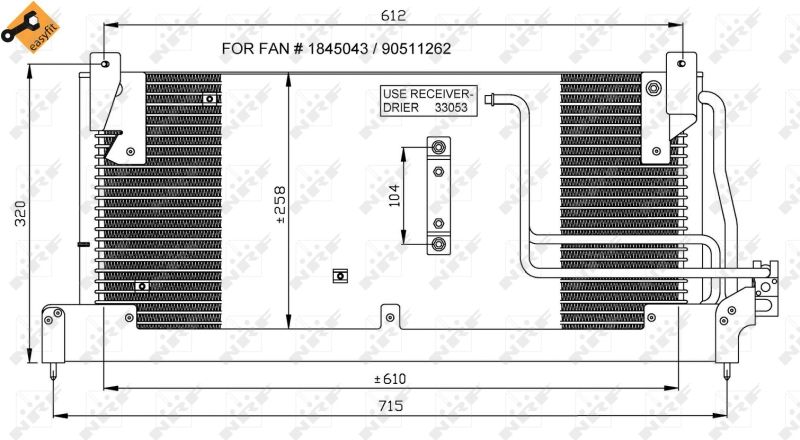 NRF 35218 Condenser, air conditioning