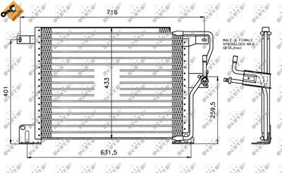 Condenser, air conditioning NRF 35221