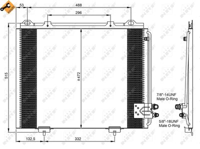 Condenser, air conditioning NRF 35228