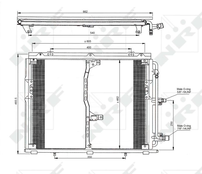 NRF 35229 Condenser, air conditioning