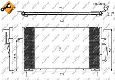 Condenser, air conditioning NRF 35234