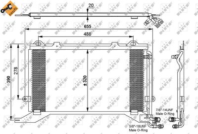 Condenser, air conditioning NRF 35240