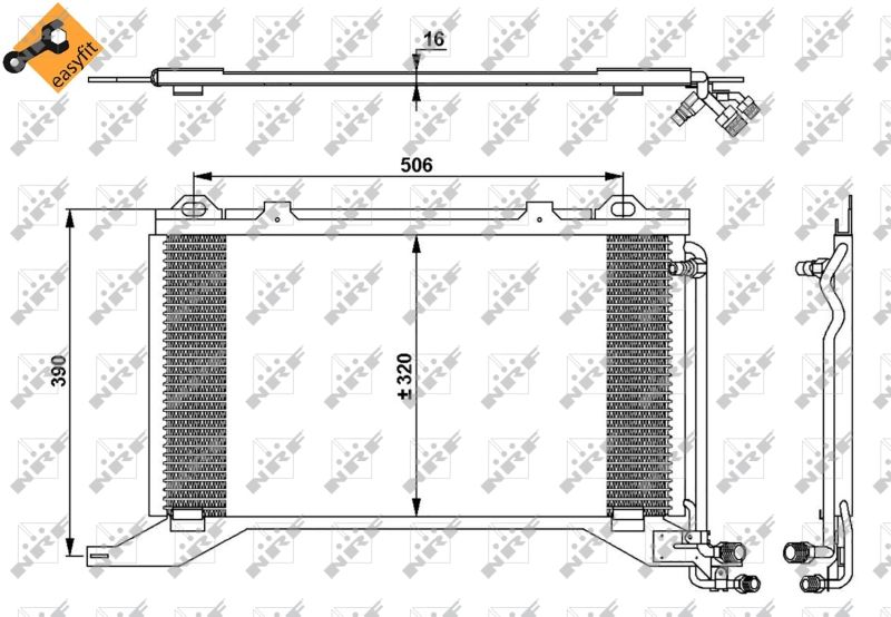 NRF 35245 Condenser, air conditioning