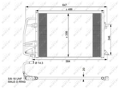 Condenser, air conditioning NRF 35251