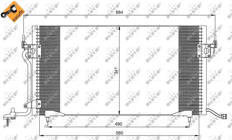 NRF 35260 Condenser, air conditioning