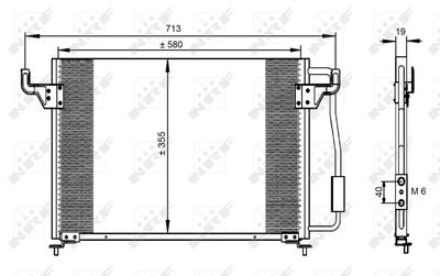 Condenser, air conditioning NRF 35261
