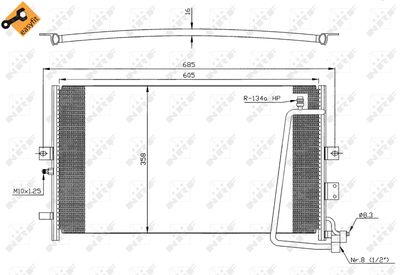 Condenser, air conditioning NRF 35269