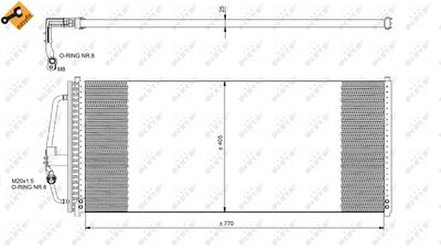 Condenser, air conditioning NRF 35277