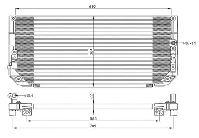 Condenser, air conditioning NRF 35282