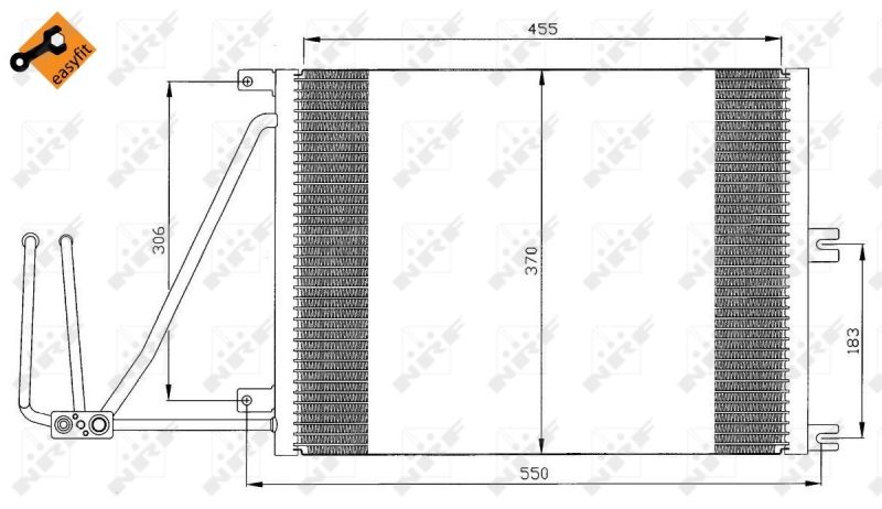 NRF 35292 Condenser, air conditioning