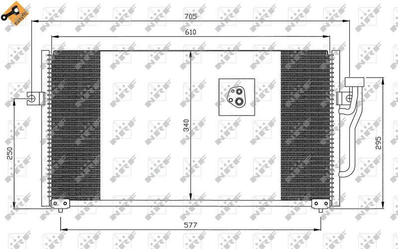 NRF 35293 Condenser, air conditioning