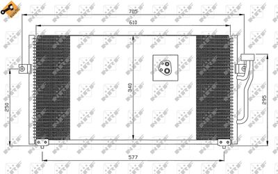 Condenser, air conditioning NRF 35293