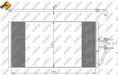 Condenser, air conditioning NRF 35295