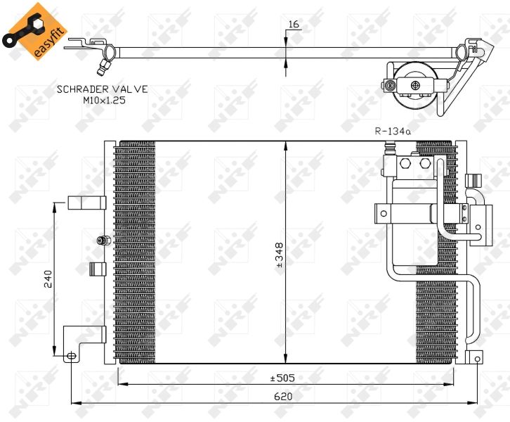 NRF 35299 Condenser, air conditioning