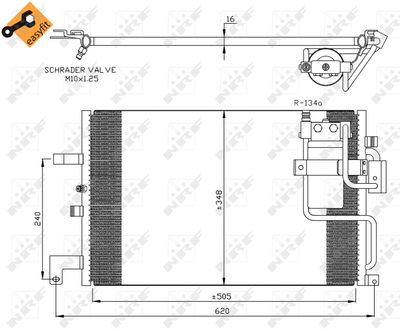 Condenser, air conditioning NRF 35299