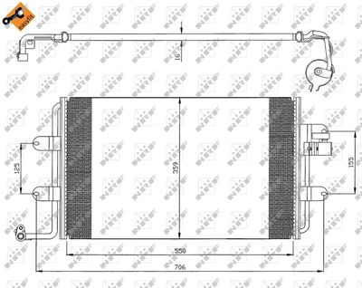 Condenser, air conditioning NRF 35300