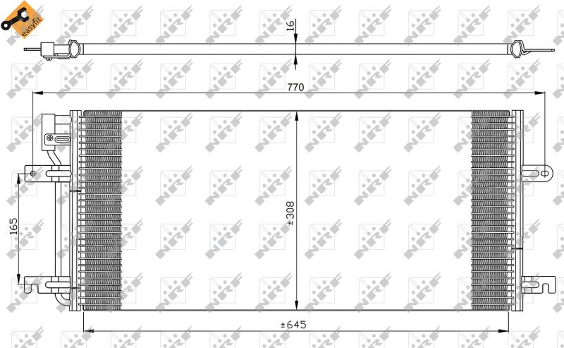 NRF 35316 Condenser, air conditioning