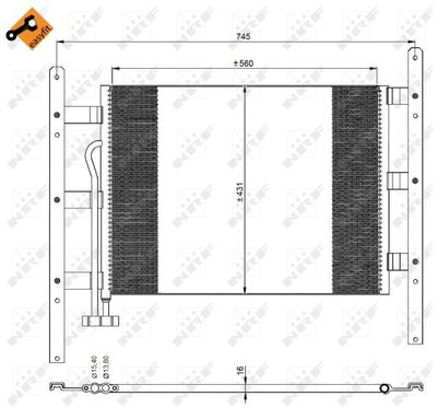 Condenser, air conditioning NRF 35329
