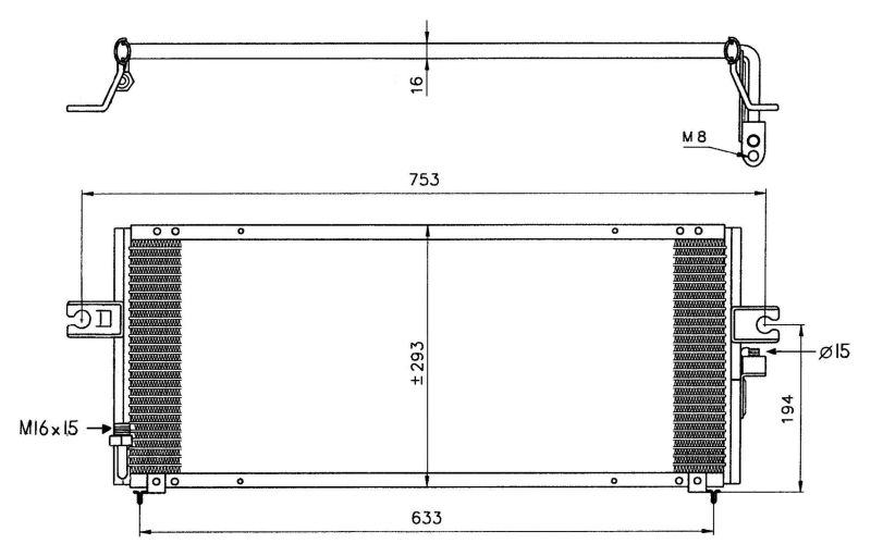 NRF 35331 Condenser, air conditioning