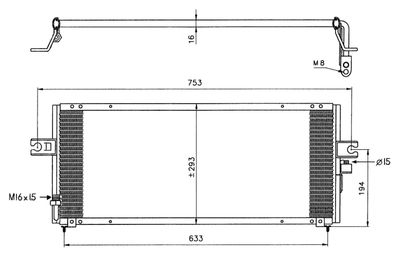Condenser, air conditioning NRF 35331