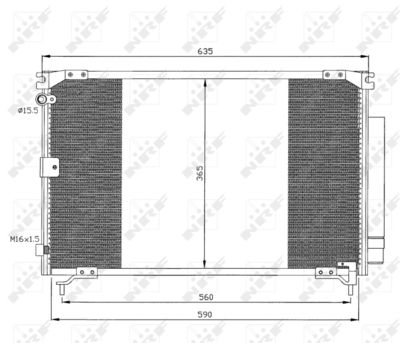 Condenser, air conditioning NRF 35339