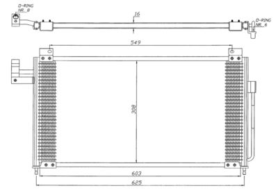 Condenser, air conditioning NRF 35341