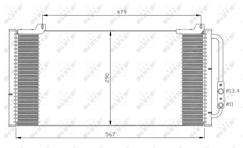 NRF 35346 Condenser, air conditioning