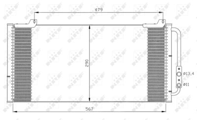Condenser, air conditioning NRF 35346