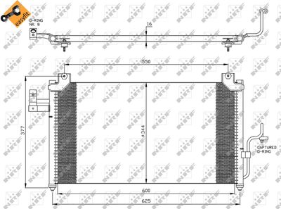 Condenser, air conditioning NRF 35356