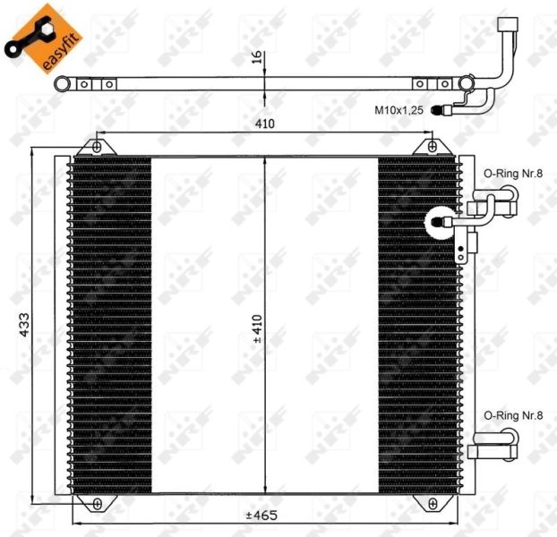 NRF 35362 Condenser, air conditioning