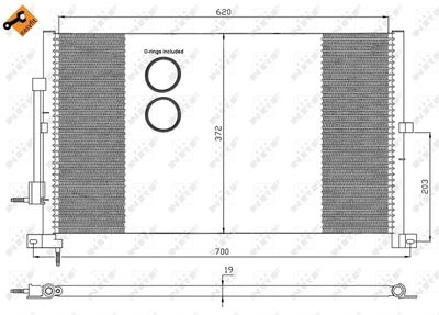 Condenser, air conditioning NRF 35365