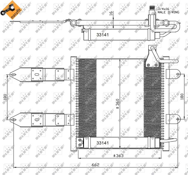 NRF 35367 Condenser, air conditioning