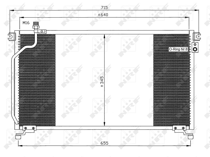 NRF 35374 Condenser, air conditioning