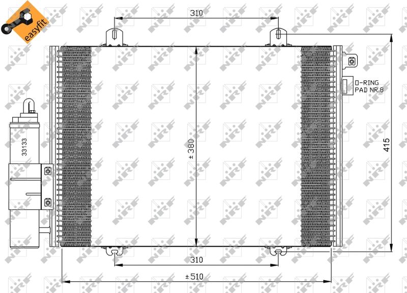 NRF 35379 Condenser, air conditioning