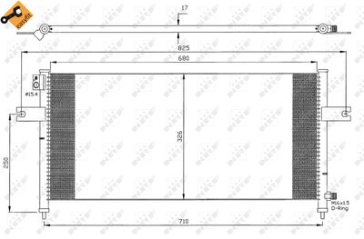 Condenser, air conditioning NRF 35380