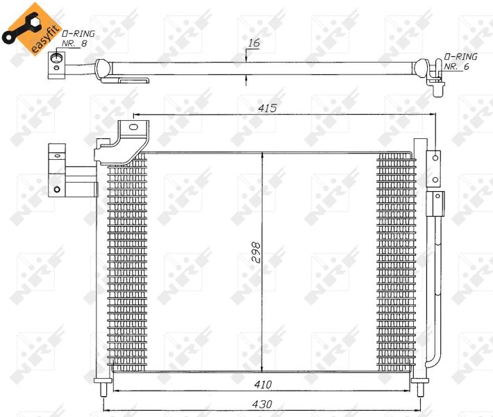 NRF 35388 Condenser, air conditioning