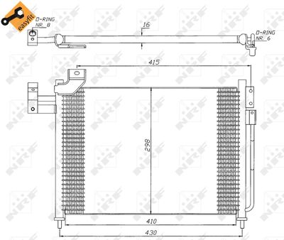 Condenser, air conditioning NRF 35388