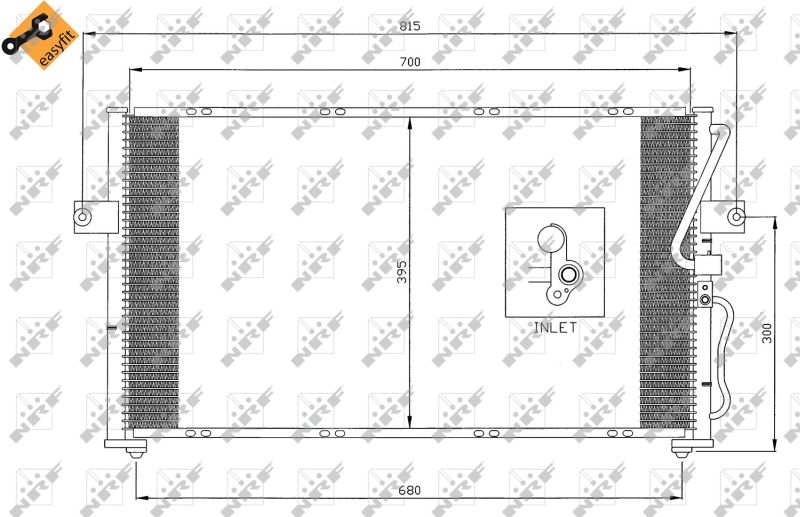 NRF 35396 Condenser, air conditioning