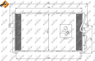 Condenser, air conditioning NRF 35396