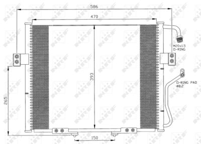 Condenser, air conditioning NRF 35399