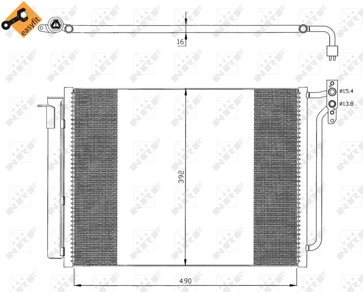 NRF 35406 Condenser, air conditioning