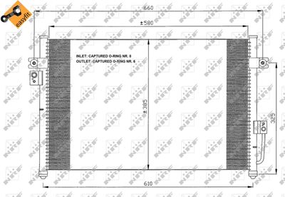 Condenser, air conditioning NRF 35426