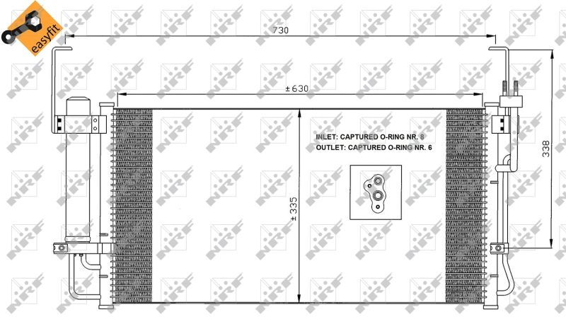 NRF 35429 Condenser, air conditioning