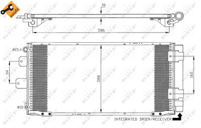 Condenser, air conditioning NRF 35436